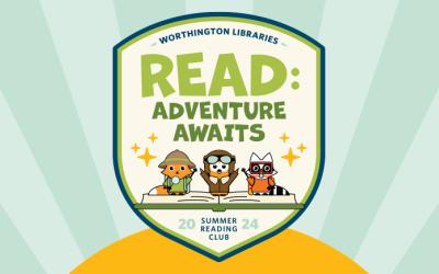 Read: Adventure Awaits logo for Summer Reading Club 2024